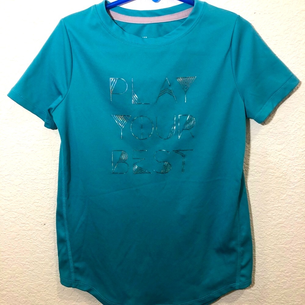 🌻 All I motion Teal girls jersey shirt S